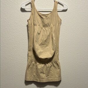 Beige Sleeveless Dress